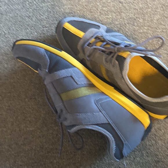 Tsubo Men Radon Leather Lace Up Casual Charcoal Sneaker Shoes size USA 11 F8113G - Picture 8 of 10